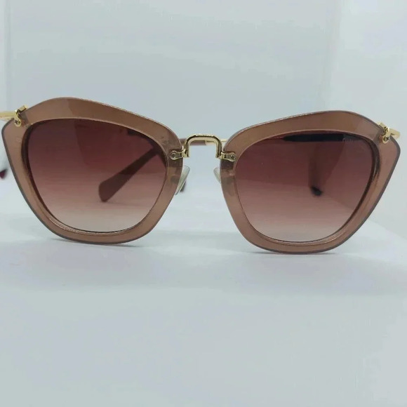 Fashion Brown and Gold Cat  Eye sunglasses - Picture 1 of 12